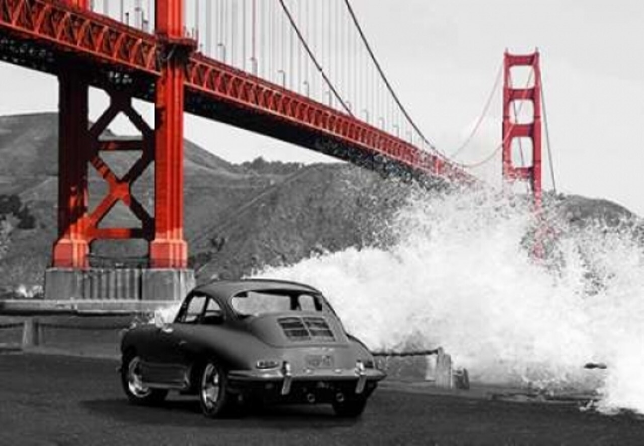 Under the Golden Gate Bridge- San Francisco Poster Print by Gasoline Images - Item # VARPDX3AP3756